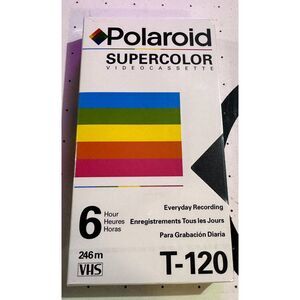 BRAND NEW Polaroid Supercolor Video Cassette Everyday Recording T-120